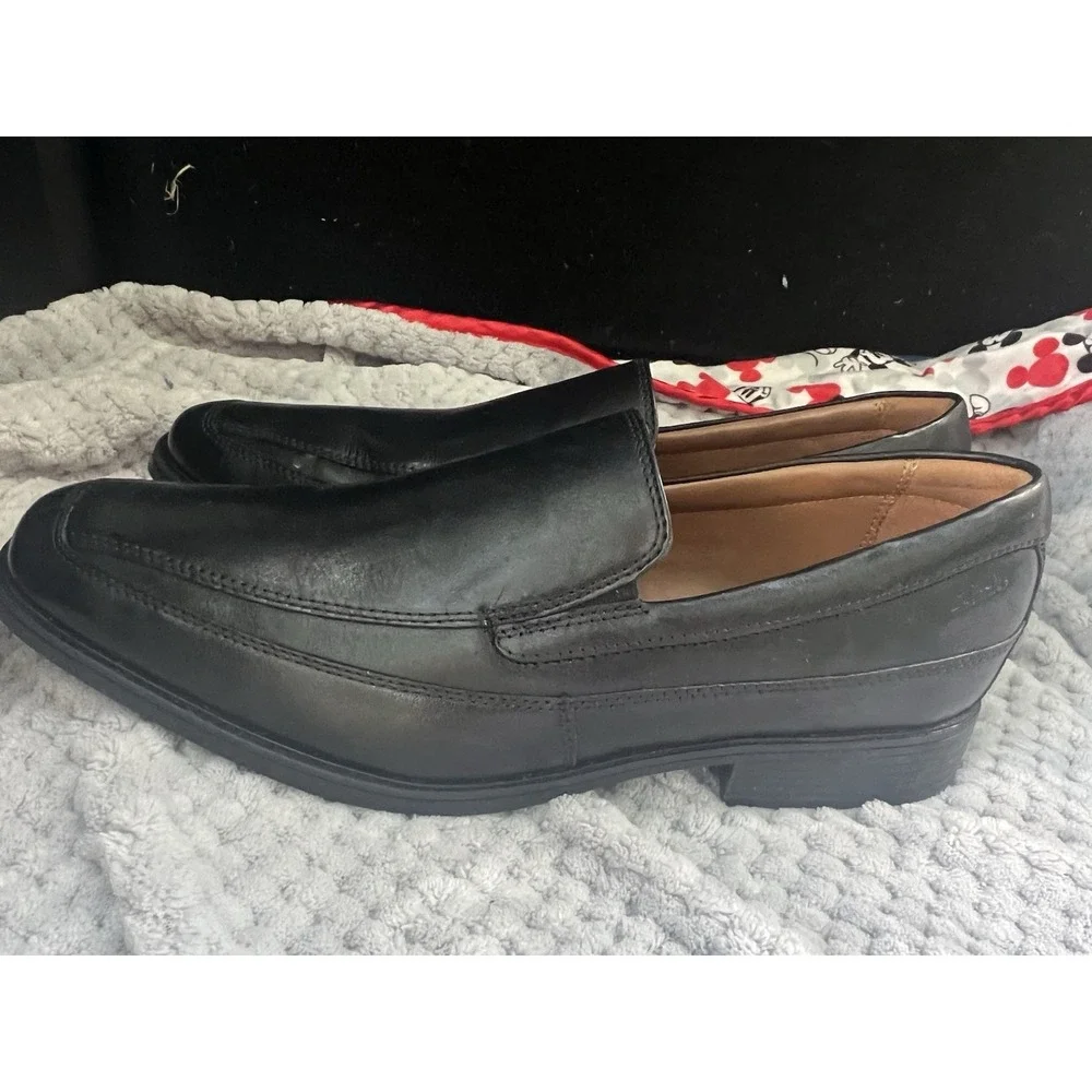 Clarks Men Dress Shoes Slip on Black Size 11.5 21938